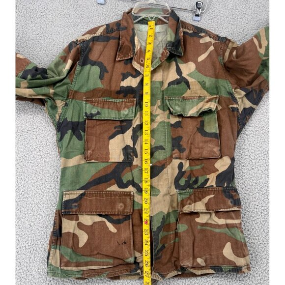 VTG Men's US Army Military Combat Coat Hot Weather Woodland Camo Jacket - Picture 8 of 12
